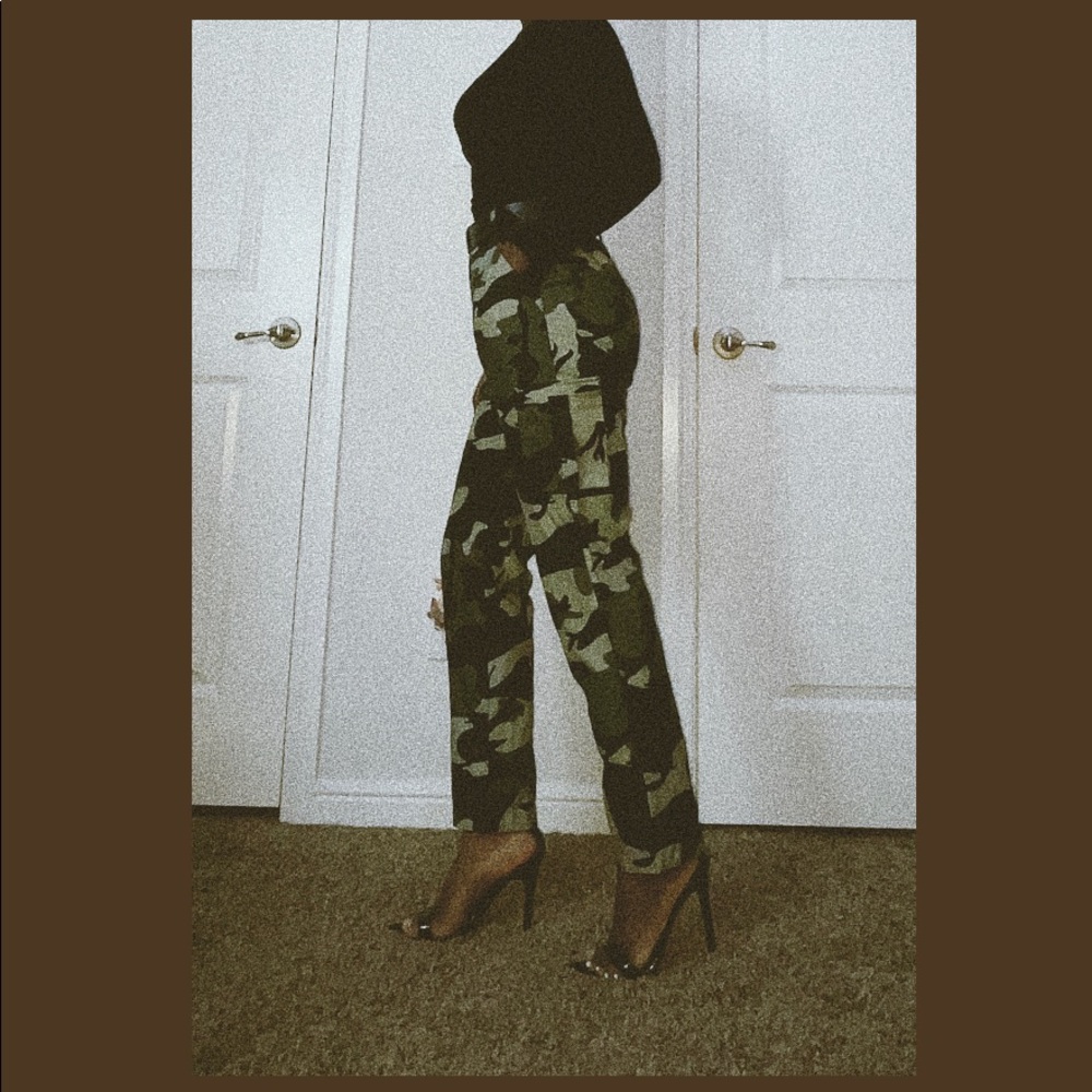 Camo Print Pants